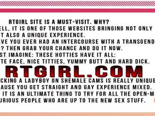 Καναδέζικο ξανθός/ιά τρανς κορίτσι σε μαύρος/η ζαρτιέρες τραβώντας μαλακία μακριά από αυτήν πέος επί web κάμερα